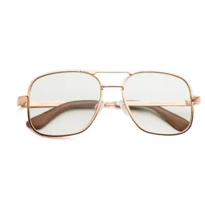 Caddis Metamodernist Scout Reading Glasses-Rose Gold/Green