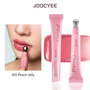JOOCYEE Crystal Glass Lip Gloss - Hydrating & Moisturizing Non-Sticky Lip Gloss with 8H Moisture, Dewy High Shine Finish, Smooths Lip Lines, Icy Feeling Silky Soft Lips Summer Essentials