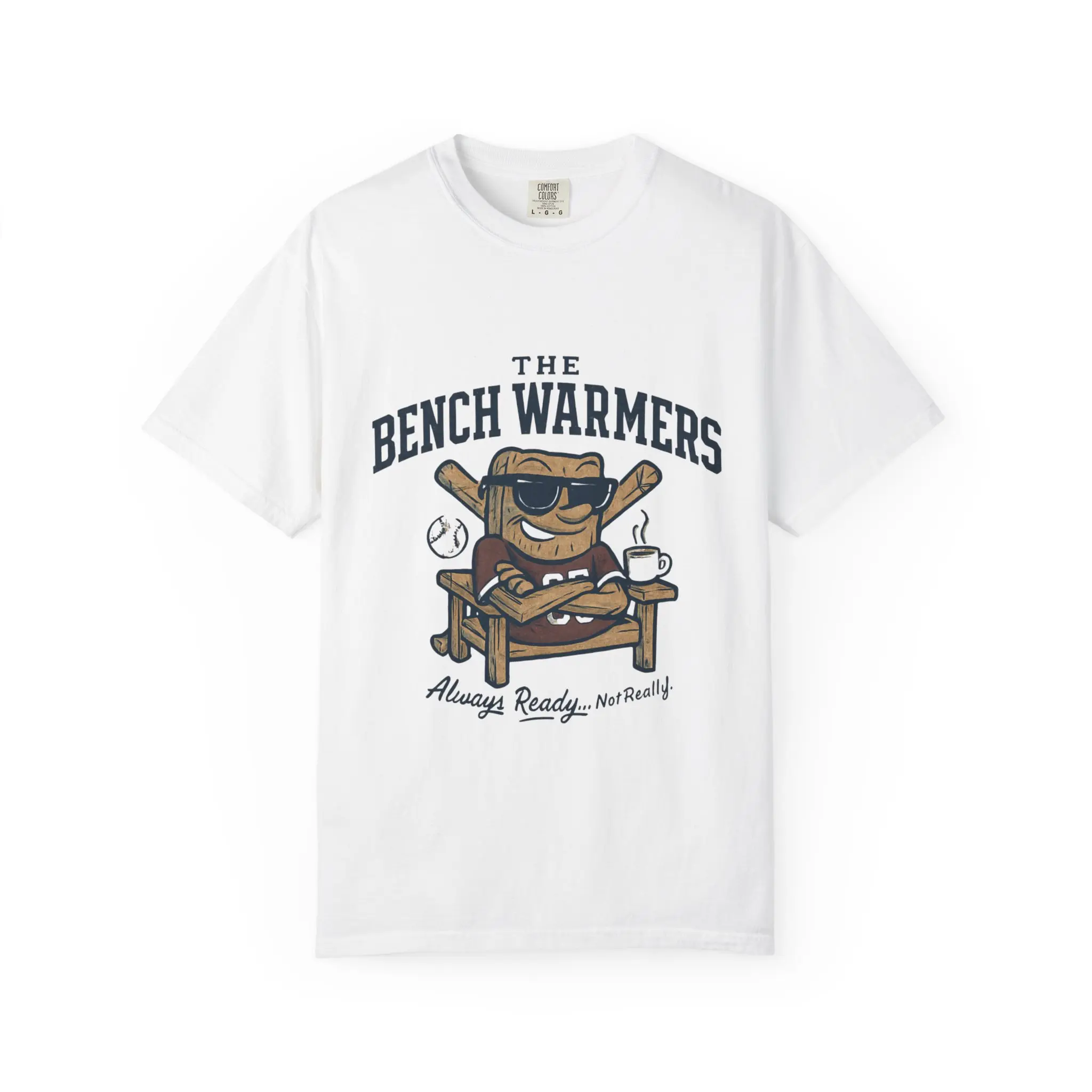 "The Bench Warmers" Unisex Garment-Dyed T-Shirt - Perfect for Lazy Days, Summer BBQs, Sports Fans, Gift for Him/Her, Everyday Comfort