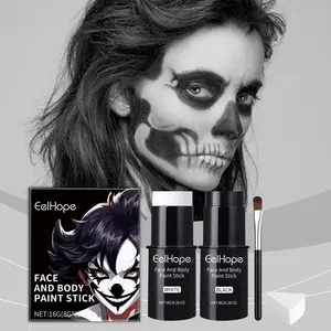 Halloween Face Painting Stick Set, Cover Up Makeup Foundation Sticks, Clown Colorful Paint Sticks for Halloween Costume Party