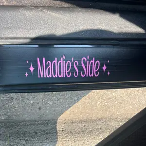 Custom name door frame decal