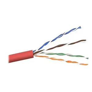 Belkin Cat5e/Cat5 1000ft Red Solid Bulk Cable, PVC, 4PR, 24 AWG, 1000'