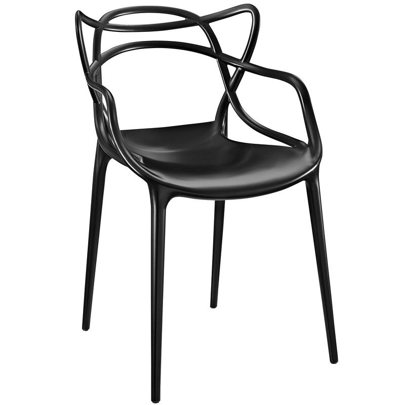 Modway Entangled Dining Armchair in Black