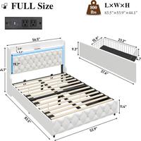 White-Full+4 Drawers