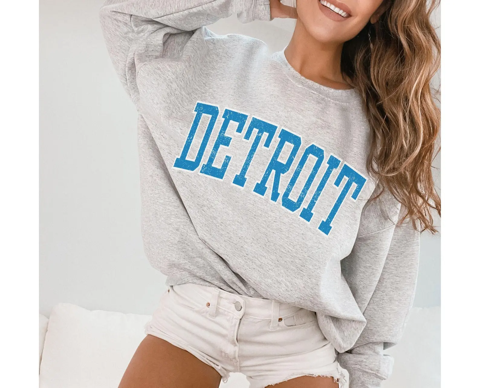 Detroit Sweatshirt, Football Sweatshirt, Game Day Sweatshirt
