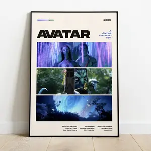Avatar Movie Poster, Modern Movie Poster Print, Avatar Poster Wall Decor, FILES, James Cameron