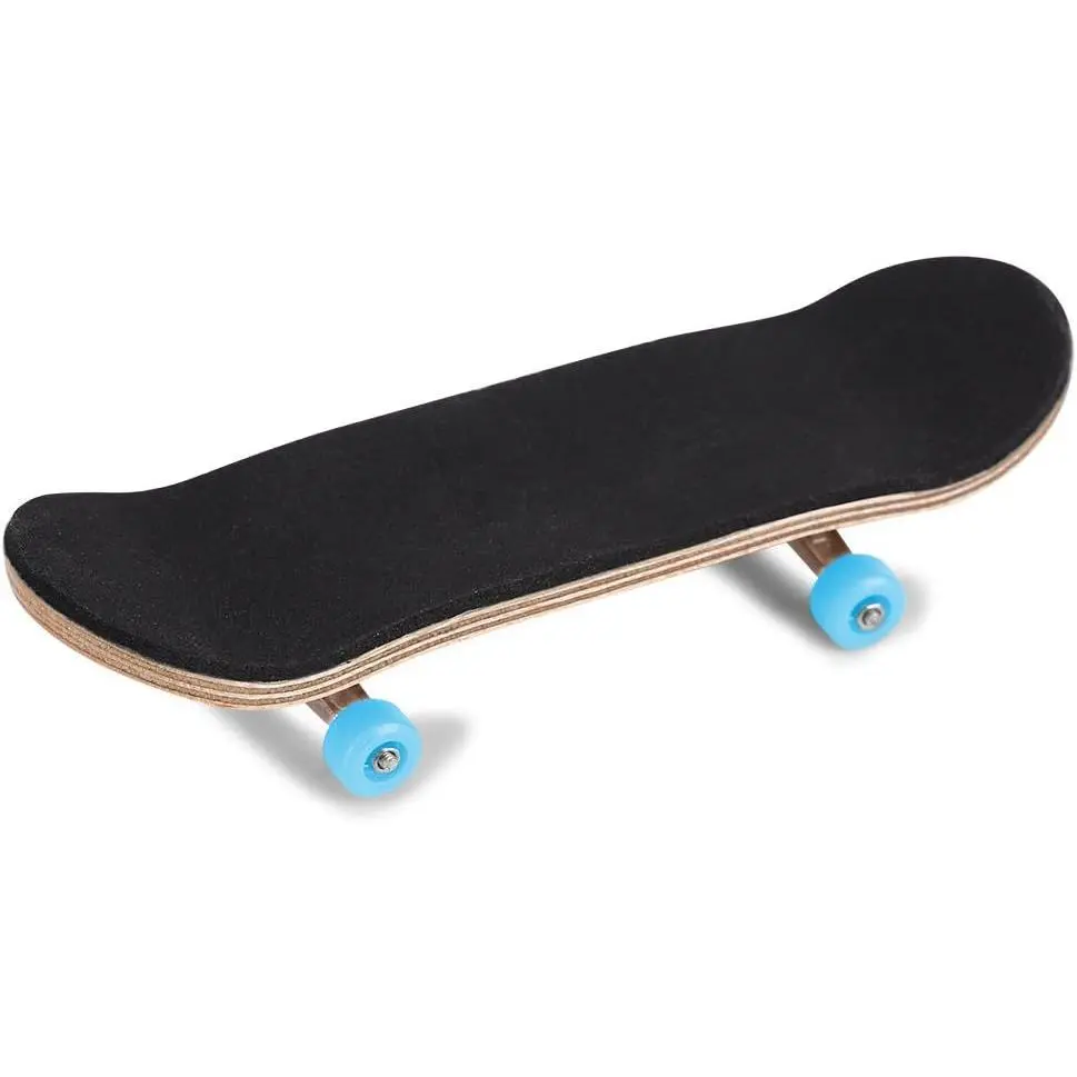 1 Pack Professional Mini Maple Wooden Fingerboards, Alloy Fingerboard Finger Skateboards, Boarding Toy with Box Reduce Pressure Kids Gifts
