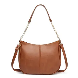 BRASS TACKS Leathercraft Crossbody Bag for Women 6.5L Mini Shoulder Purse with Zipper Closure