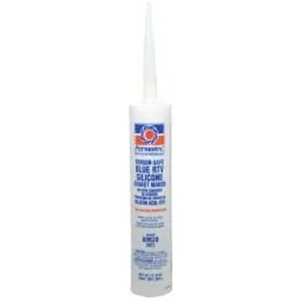 Permatex Blue RTV Silicone Gasket Sealant, 11 oz Cartridge, Model 80628, High-Temp Operating Range (-65 to 400°F), 24 hr Full Cure Time