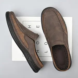 PU Men's Mules with Big Size Option - Quick Delivery