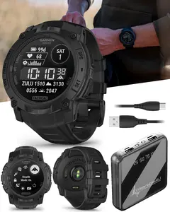 Garmin Instinct 3 Tactical Solar / AMOLED 45-50 mm GPS Rugged Outdoor Smartwatch with Wearable4U Bundle