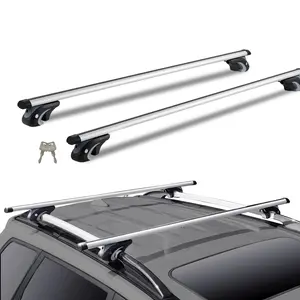Roof Rack CrossBar Adjustable Aliuminum Roof Rail Crossbar Baggage Luggage Carrier 200LBS Crossbars for SUVs, Sedans