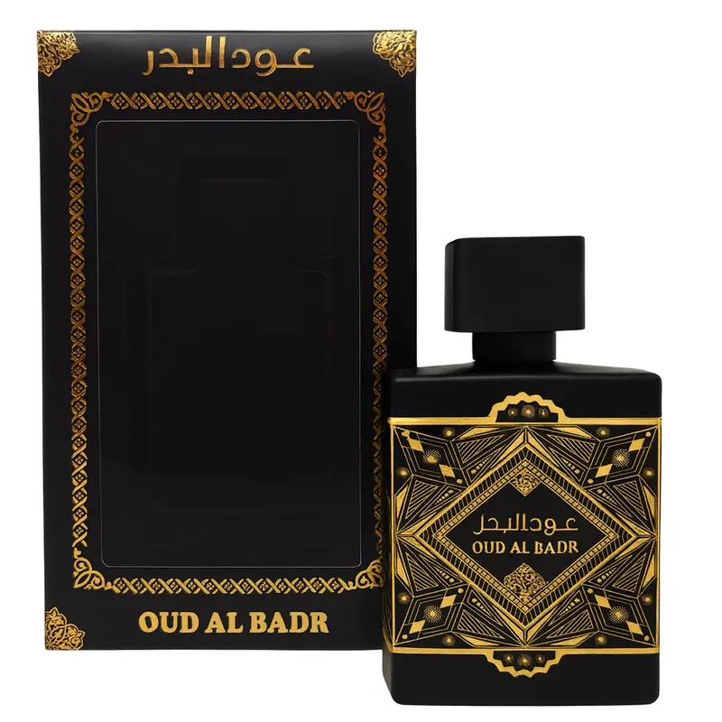 OUD AL BADR - Oriental Woody, Caramel, Warm Spicy - Eau de Parfum Long-Lasting Fragrance for Unisex, 3.40 Ounce / 100 ml