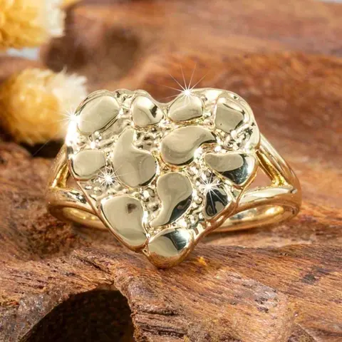 Vintage Fashion Elegant Asymmetric Heart Design Simple Ring, Heart Shaped Ring, Perfect Gift for Girlfriend Wife Family, Versatile Jewelry Accessory, Fashion Jewelry Accessories, Fashion Heart Rings
