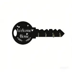 Vintage Key Rack Wall-Mounted Decorative Welcome Sign, Entryway/corridor Storage Organizer, Perfect Housewarming Gift
