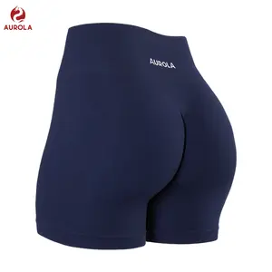 AUROLA Power Scrunch Butt Workout Shorts for Women Seamless Gym Shorts High Waist Tummy Control Yoga Biker Shorts SpringStatements