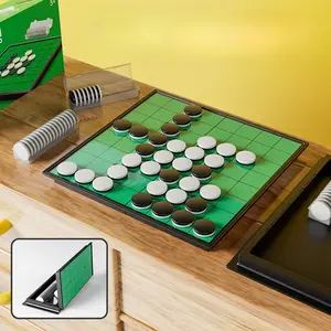 Othello Classic Board Game, Vs Strategy, Portable Magnetic Foldable Travel Game, Party Prop, Christmas & Thanksgiving Fun Choice, Strategy Board Games