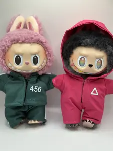 Labubu Squid Games Costume - Unique Design Inspired by Squid Games Show Series - Perfect Accessory for Labubu Enthusiasts(Doll not Included)