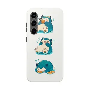 Sleepy Chubby Monster Cute Phone Case Compatible with SAMSUNG GALAXY S21 S22 S23 S24 S25 ULTRA PLUS