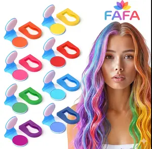 FAFA Temporary Hair Color Powder – 8 Vibrant Colors, Instant & Washable Hair Coloring Tool for Fun & Easy Styling
