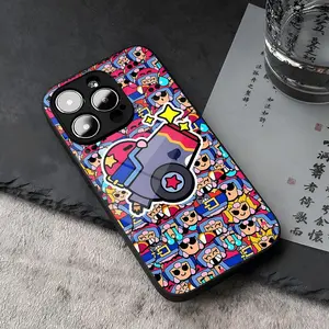 B-BrawlES S-StarsES Phone Case Tempered Glass For iPhone 16 17 13 14 12 15 11 Pro Max Plus Mini X XR SE2020 Coque