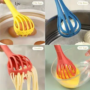 1pc 2-in-1 Versatile Egg Whisk, Egg Beater & Manual Blender - Effortless Egg Mixing & Baking - Multipurpose Bread Clip - Home Cooking & Baking Essential Kitchen Gadgets