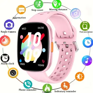 Smart Watch with Call/messaging Alerts, Multiple Sports Modes, Step Counter, Fitness Tracker, Alarm Reminder, 1.83-Inch Screen, Android/iOS Compatible