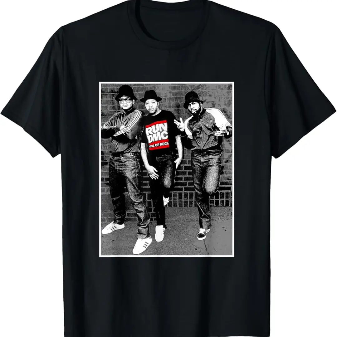 RUN DMC Black and White Brick T-Shirt