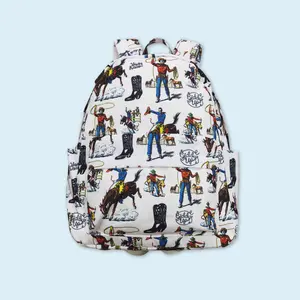Western cowboy kids backpack