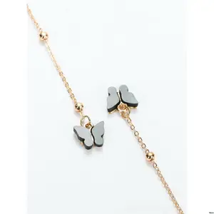 Women Glasses Butterfly Party Pendant Chain Glasses Accessories For