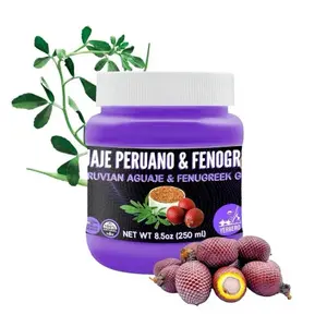 All Natural Peruvian Aguaje + Fenugreek Gel Gel De Fenogreco Con Aguaje Peruano - Natual, No Aditivos, Con Semillas Reales De Fenogreco. Para Pompis & Bubies 8.8oz (250gr) -