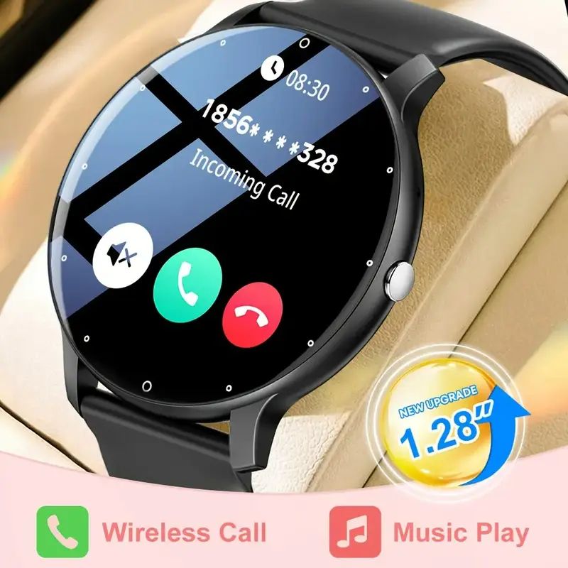 2025 Newest Color Matching Smartwatch - Stylish Design Durable Fitness Wearable, 5.2-inch Bluetooth, 3.25cm HD TFT Screen, Clock Display, Wireless Phone Call, Rechargeable Battery, 2 Core Sports Modes (Including Running), Weather/Message Notifications
