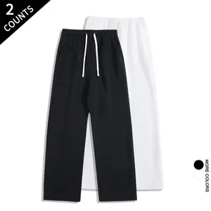 Men's 2-Pack Heavyweight Sweatpants Comfy Elastic Waist Loungewear Pants outdoorfun