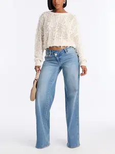 Tall Eastside Low Rise Crossover Wide Leg Jean - Vintage Wash