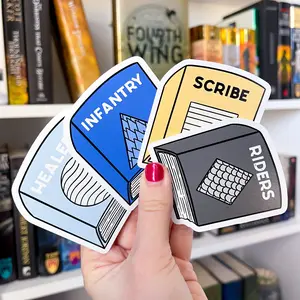 Fourth Wing Quadrant Books Vinyl Sticker | Fourth Wing OFFICIALLY LICENSED