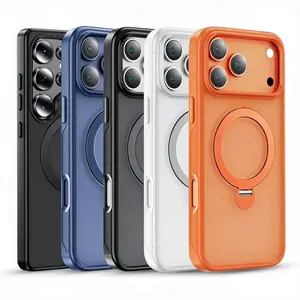 360 Degrees Rotating Magnetic Stand Phone Case for iPhone and SamSung