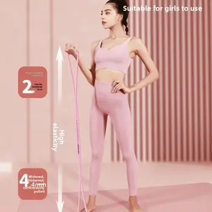 8-character tension device Sports fitness Open shoulder beautiful back tension device, chest expansion multi-functional high elastic silicone eight-character tension rope