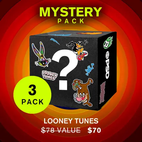 PSD Mens Looney Tunes Mystery Boxer Brief 3-Pack Bundle - Standard Length 7 Inch Inseam, Soft, Stretchy, and Breathable Poly Blend Fabric Menswear Printed Boxer Briefs