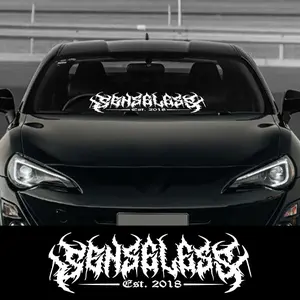 1PC Racing Theme Car Stickers, Waterproof Vinyl Decals for Car SUV Truck Off-Road Vehicle Front Windscreen, Rear Windscreen, Vehicle Modification Decoration, Sticker for Cars