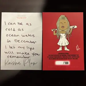 Keisha Plum Original Poem Rapper Card