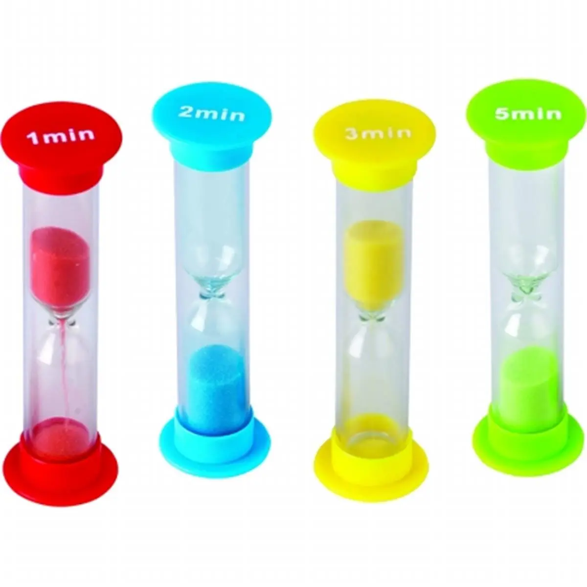 Small Sand Timers Combo Pack 1 Each Of 1 2 3 & 5 Minute Timers