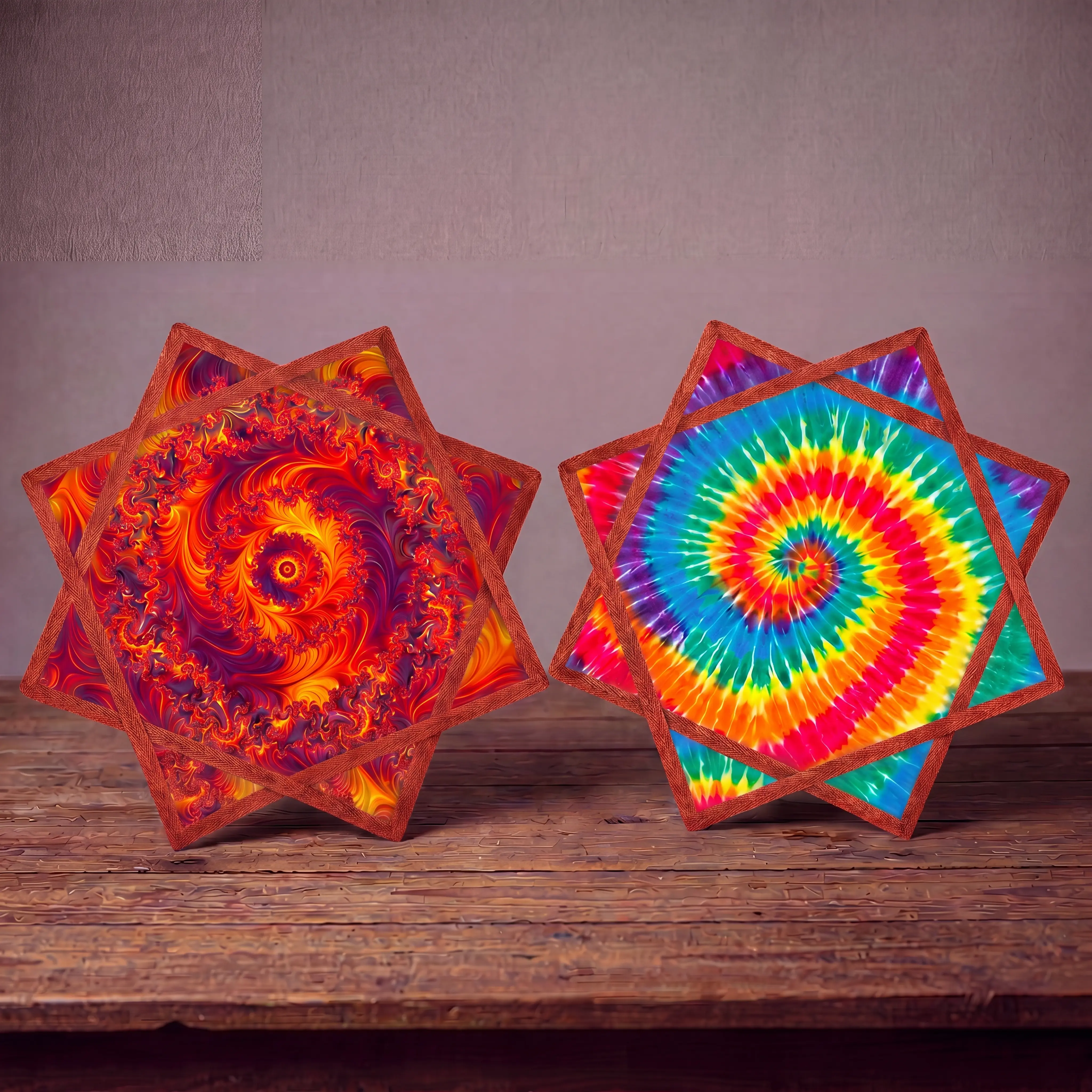 Flow Star Day Flow Edition UV AB Double Sided Print Lightweight Durable Flow Toy for Festivals & Raves