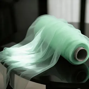 One piece of romantic light green large wedding tulle fabric, suitable for wedding arches, ceremony backdrops, tent decorations, Valentine's Day, Christmas, Halloween, Thanksgiving, etc., indoor and outdoor decorations, party banners, and pennants.