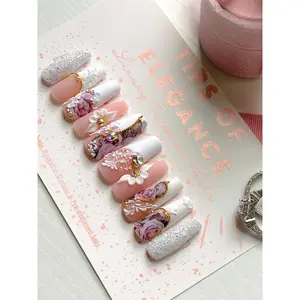 Glamorous | Wedding/Bridal | Pre-Design Custom Press-on Nail Set press-on nail