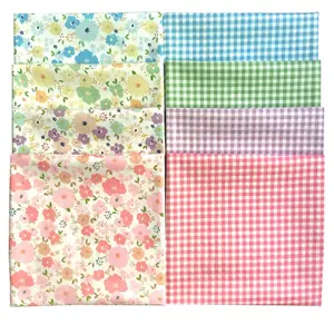 8Pcs 20X20inch Cotton Floral Printed Sewing Supplies Fabric for Quilting Patchwork, DIY Craft, Scrapbooking Cloth - Home Improvement.