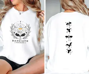 Basgiath War College Sweatshirt, Fourth Wing Sweatshirt, Dragon Rider Sweater, Perfect for Fourth Wing and Dragon Rider Fans