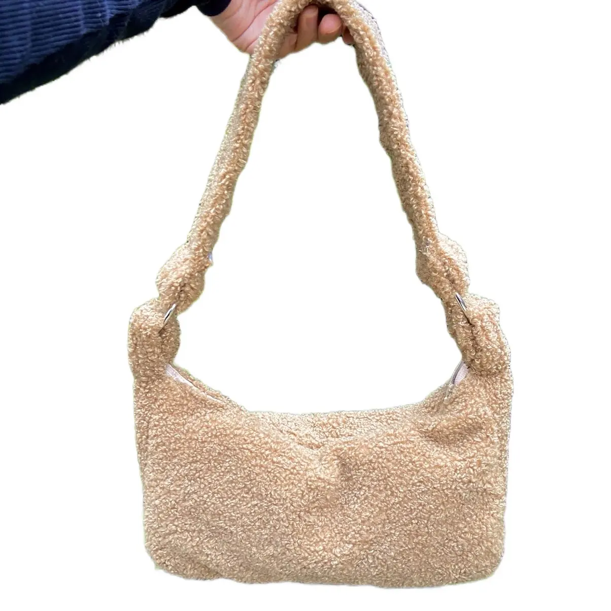 theodora purse | teddy baguette bag | tan
