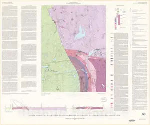 Ludlow Quadrangle, Massachusetts - Bedrock Geology Map, 1977