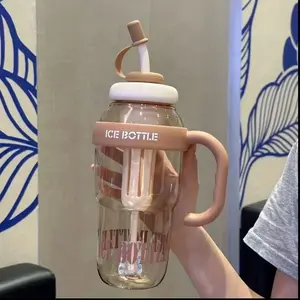 3pcs Set, 40.58Oz Leak Proof Portable Sports Kettle, Durable PC Material, Green, with Safety Cover And Handle, Perfect for Outdoor Activitie,Perfect for iced coffee, smoothies, and cold drinks; an ideal choice for Mother's Day, Father's Day