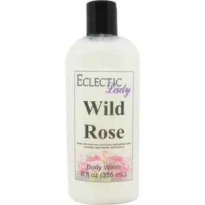 Wild Rose Liquid Pearl Body Wash, 3 in 1 Use for Bubble Bath, Hand Soap & Body Wash